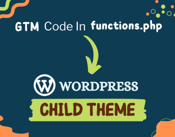 GTM Code in Child Theme